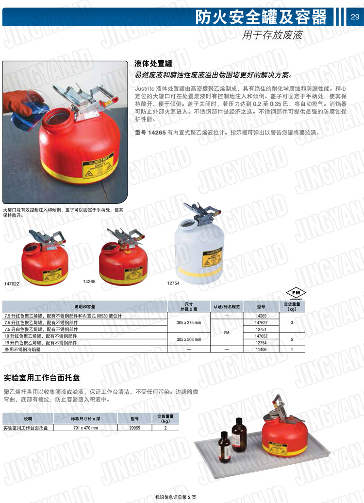 JUSTRITE，美國(guó)杰斯瑞特，justriteI型安全罐,柴油汽油存放罐，酒精松香水安全存儲(chǔ)罐，防火安全罐，防爆安全罐