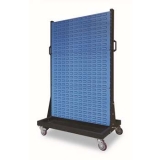 移動型雙面物料整理架960×610×1560mm(6百葉)，KM-2306，1H9329